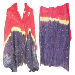 Bufanda de Algodón Teñida a Mano de Primera Calidad para Mujer y Hombre, Suave, Transpirable y Ligera, Accesorio de Moda para Uso Casual de Verano - Product Image 2