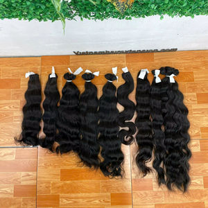 Extensions de cheveux 100% naturels vierges Remy, style French Curl, longueur 8-40 pouces, 100g - Product Image 1