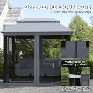 Gazebo/Pergola da Giardino con Tettoia, Riparo per Esterni dal Design Elegante - Product Image 4