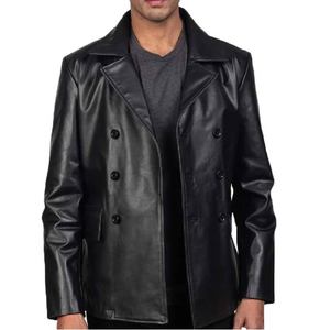 Chaqueta de Cuero Negra Clásica con Comodidad Superior, Ropa de Invierno Elegante para Hombre, Diseño Elegante y para Clima Frío - Product Image 2