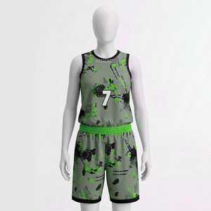 Wholesale Reddito Sports Basketball Uniforms <b>Set</b> New Style Sportswear Jerseys Shorts Lightweight Breathable Polyester/Cotton - Product Image 1
