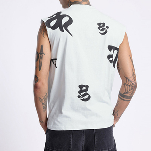 Relaxed Fit Suitable <b>For</b> Summer Wear Gym <b>Men</b> <b>Sleeveless</b> <b>T</b> <b>Shirt</b> Premium Cotton Casual Top Soft Breathable Fabric Comfortable - Product Image 4