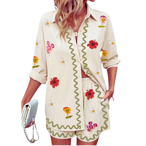 Wholesale Women's <b>Mini</b> Cotton Dress Party Dress with Summer Inspired Motif <b>Printed</b> Eco-Friendly Women's Floral Party Wear - Product Image 5