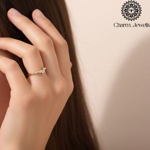 Bague de fiançailles Charm Jewells en moissanite taille coussin motif fleur, en argent 925, sertie à griffes, style classique pour femme, certifiée IGI, or 3g - Product Image 4
