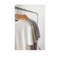 Meilleure vente 220gsm poids lourd écologique respirant hommes T-shirt blanc Logo personnalisé impression coupe ample couleur unie BD