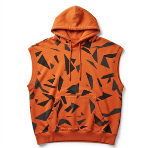 Sweats à capuche sans manches pour hommes, coupe ample, en coton, pour la gym, l'entraînement, le sport, vêtements décontractés, tissu respirant - Product Image 1