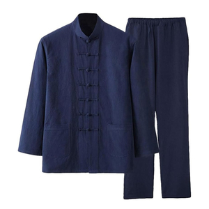 Uniformes de Kung Fu al por Mayor, Económicos, Personalizados, Duraderos y Transpirables, Conjuntos de Artes Marciales, Chaqueta de Manga Larga y Pantalones, 100% Algodón, para Hombre - Product Image 1