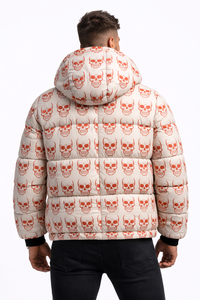 Mens Eco Friendly Waterproof Breathable Hooded Puffer Jacket Winter Warm <b>Bubble</b> <b>Coat</b> Streetwear Fashion Custom Wholesale Front - Product Image 2