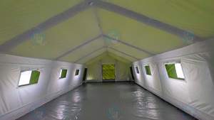 Tente combinée de camouflage d'abri de stockage de sauvetage médical extérieur portatif imperméable gonflable utilisation d'urgence personnalisée - Product Image 5