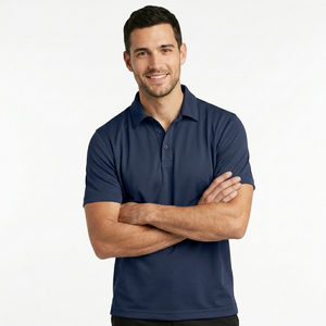 T-shirt de sport respirant à manches courtes en polyester tricoté 100 % pour homme, idéal pour le golf et les activités sportives, séchage rapide, style professionnel - Product Image 5