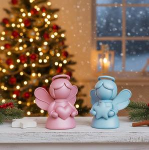 Velas Artísticas Minimalistas de Cera de Parafina Hechas a Mano en Tonos Pastel - Juego Decorativo Aromático de Estilo Nórdico para Diwali y Pascua, Uso Doméstico - Product Image 3