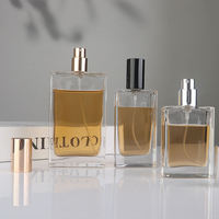 Flacon de parfum en verre vide 30ml 50ml 100ml avec pompe pulvérisatrice, sérigraphie personnalisable, couleur et logo, emballage carton, haute qualité