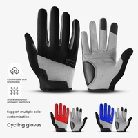 Gants de vélo de montagne Vilico Summer Full Finger, respirants, antichocs, légers, pour moto, VTT, sports de plein air