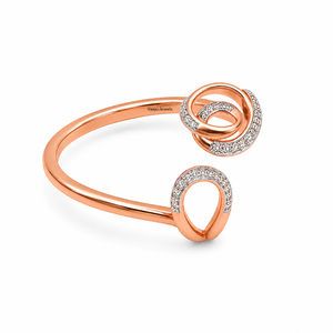 Anillo de Diamantes de Oro Rosa para Mujer, Diamante Redondo Cultivado en Laboratorio, Joyería Romántica de Compromiso en Oro de 10K, 14K, 18K, Plata 925, 935 - Product Image 2