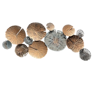 Nordic Style 3D Metal Wall Decoration Antique <b>Gold</b> Sunburst <b>Disc</b> Wall Ornaments Handcrafted Iron Art for Home Decor For Bedroom - Product Image 4