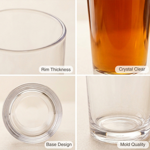 [Holar] Vasos de Jugo Clásicos de Tritán Plástico Irrompible de Alta Calidad Hechos en Taiwán para Catering, Hostelería y Bodas - Product Image 4