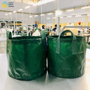 Sac de culture en HDPE de haute qualité 100L vert avec 4 poignées, résistant aux UV, pot de jardin robuste - Product Image 1