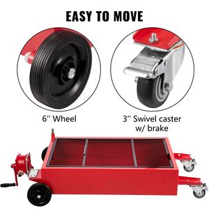 Bac de vidange d'huile pliable à pompe manuelle de 76 L (20 gallons) à profil bas pour réparation automobile, grande capacité, pour un changement d'huile facile - Product Image 2