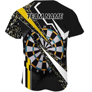 เสื้อดาร์ทลายสามมิติแบบยูนิเซ็กซ์พร้อมโลโก้สั่งทำ ผ้าโพลีเอสเตอร์ระบายอากาศ แห้งเร็ว สำหรับเสื้อทีมกีฬา - Product Image 6