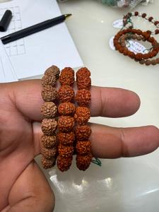 Wholesale Natural Rudraksha Beaded <b>Bracelet</b> Men Women Mala Yoga Meditation <b>Healing</b> Spiritual Energy Stone Gift Jewelry - Product Image 1