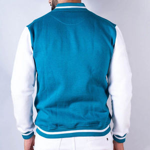 Blouson Bomber Unisexe Premium Hiver Patchwork Broderie Laine Cuir Personnalisé Vintage - Product Image 2