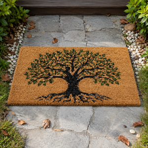 Handmade Modern Coir Door Mats From India Printed Tufted Woven Mats with PVC Backing Durable and Washable Outdoor Mat - Product Image 4