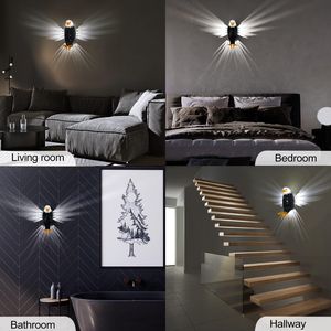 Lampada da Parete LED a Forma di Aquila Calva con Ricarica USB e Telecomando, Elegante Luce Decorativa Notturna - Product Image 4