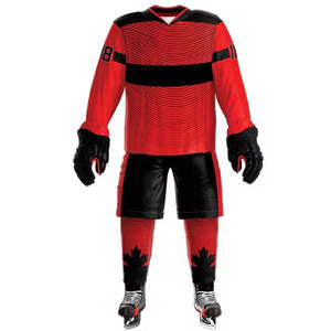 Uniforme de Hockey sobre Hielo Moderno, Transpirable, Ecológico, Ligero, de Secado Rápido, Jersey y Pantalones de Material Duradero, Ajuste Cómodo - Product Image 1