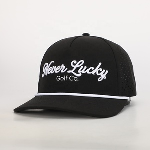 Oem Wholesale Custom Embroidery 5 Panel Sports Gorras Laser Cut Hole Golf <b>Hat</b> Oem High Quality Polyester Waterproof Baseball <b>Cap</b> - Product Image 5
