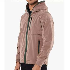 Chaquetas Cortavientos Acolchadas de Lona Recubierta para Hombre, Tendencia de Moda 2026, Impermeables, Transpirables, con Logotipo Frontal - Product Image 3