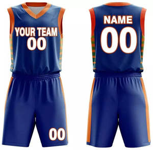 Tenue de Basketball Personnalisée Noire, Bleue, Verte et Orange – Maillot 2026, Kit Complet Sublimation 2025 – Ensemble Professionnel de Vêtements de Sport pour Équipe - Product Image 4