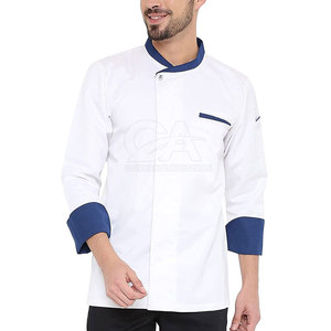 Uniforme de chef, vêtements de travail pour le personnel de cuisine de restaurant, veste à manches longues en polyester/coton durable, pantalon, tablier, vêtements professionnels pour la restauration - Product Image 6