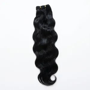 Cheveux Remy ondulés non traités, noir naturel, haute qualité, 100% cheveux naturels, personnalisation possible - Product Image 1