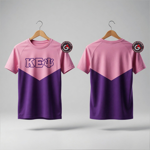 Kapa Epsilon PSI เสื้อยืดแขนสั้นสำหรับผู้หญิง, เสื้อยืดคอกลมมีน้ำหนักเบาใส่ออกกำลังกายเสื้อชมรมและเป็นพี่น้อง - Product Image 3