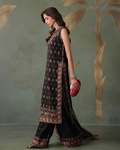WS International 628 Salwar Kameez de Colores Increíbles para Mujer, Material de Viscosa, Sin Arrugas, Absorbe la Humedad, para Fiestas y Bodas - Product Image 3
