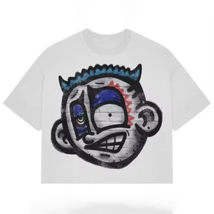 เสื้อยืดผู้ชายผ้าแคนวาสโพลีเอสเตอร์/คอตตอน ระบายอากาศได้ดี ทรงโอเวอร์ไซส์ สกรีนโลโก้ด้านหน้า คุณภาพสูง รับผลิตแบบ OEM เสื้อผ้าลำลอง - Product Image 4