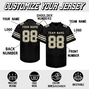 Camiseta de fútbol americano juvenil, poliéster, malla, ajuste cómodo, talla personalizada, impresión DTF, proveedor, material escolar, entrega rápida - Product Image 4