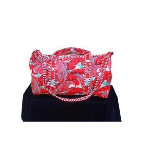 Bolsa de Gimnasio Acolchada 100% Algodón Puro, Estilo Vintage, para Viajes de Fin de Semana, Playa, Verano, Otoño, Compras Diarias, Bolsa de Lona Abierta para Mujer - Product Image 2