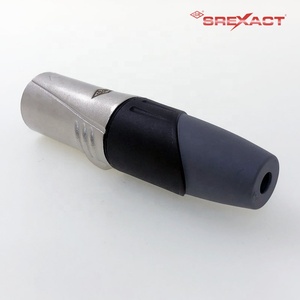 Connecteur micro mâle XLR 4 broches en alliage de zinc nickelé - Product Image 2