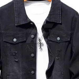 Veste en jean pour homme tendance et personnalisée, best-seller, dernier design, prix abordable - Product Image 4