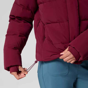 Women's Hooded Duck Down Cropped Puffer Jacket Lightweight <b>Thick</b> <b>Winter</b> Short Parka <b>Coat</b> Custom Logo Bubble Jacket - Product Image 5