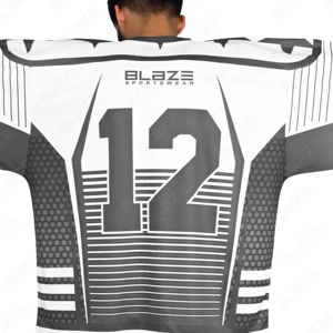 Camiseta de hockey sobre hielo para adultos con logotipo personalizado, camiseta de equipo profesional de sarga con sublimación, camiseta de hockey sobre hielo, camisetas para hombre - Product Image 4