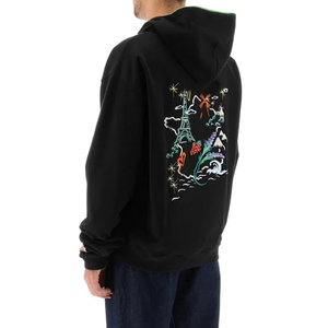 เสื้อฮู้ดซิปผู้ชายผ้าสแปนเด็กซ์/คอตตอน พิมพ์ลาย น้ำหนักผ้า 370 กรัม คุณภาพพรีเมียม ทรงปกติ เหมาะสำหรับฤดูร้อน - Product Image 3