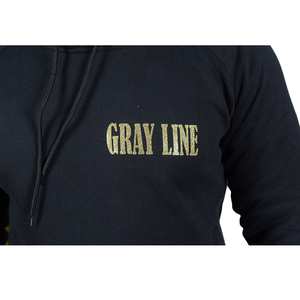 เสื้อฮู้ดดี้ผู้ชายสีดำแบบหนา พิมพ์ลายกลิตเตอร์ตามสั่ง ผ้าฝ้าย 100% เป็นมิตรกับสิ่งแวดล้อม ขายส่ง - Product Image 6