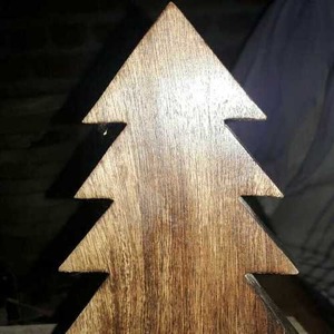 Sculpture d'arbre de Noël en bois moderne et écologique, artisanat décoratif avec taille personnalisée - Product Image 5