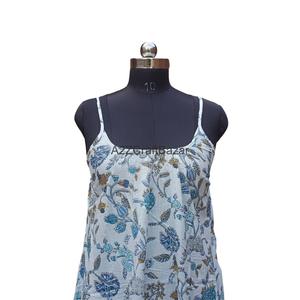 Vestido Midi Sin Mangas de Algodón 100% Puro, Elegante y Más Vendido para Mujer, Ideal para Fiestas en la Playa y Salidas Nocturnas, Disponible al por Mayor con Logotipo Personalizado en la Espalda - Product Image 3