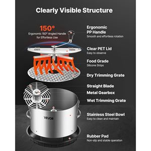 Trimmer Manuale per Foglie e Germogli da 16 Pollici con Lame in Acciaio Inox, Taglio Visuale per Giardini Idroponici Umidi e Asciutti, Attrezzo da Giardinaggio - Product Image 3