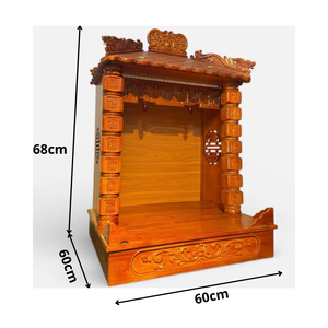 Escultura de pared vietnamita Tam Viet, altar ancestral de la abuela, tallada en madera de Toona, pulida y pintada, ligera. - Product Image 6