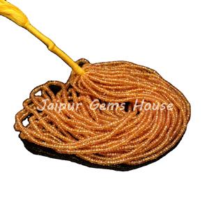 Nouvelle tendance 4mm jaune saphir naturel pierres précieuses en vrac pour la fabrication de bijoux minimalistes perles fantaisie cordes cristal pierre artisanat - Product Image 3