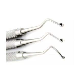 Cucharas Restauradoras Dentales de Doble Punta, Instrumentos de Acero Inoxidable Alemán de Alta Calidad, Juego de 3 Piezas de Dentavex - Product Image 2